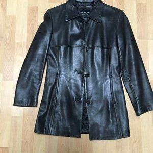 Marc New York Classic Style Black Leather Jacket